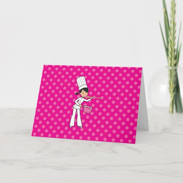 Original Culinary Chef Greeting Card Personalized (Front)