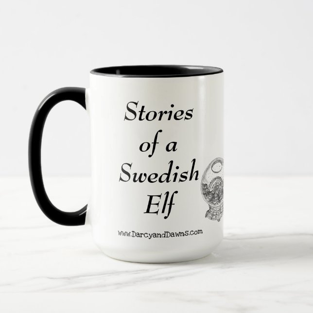 Original Darcy & Dawn mug STORIES OF A SWEDISH ELF (Gauche)