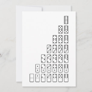 Original design black and white Domino symbols