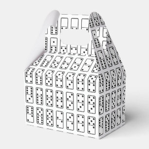 Original design black and white Domino symbols Favor Box