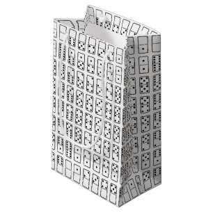 Original design black and white Domino symbols Small Gift Bag