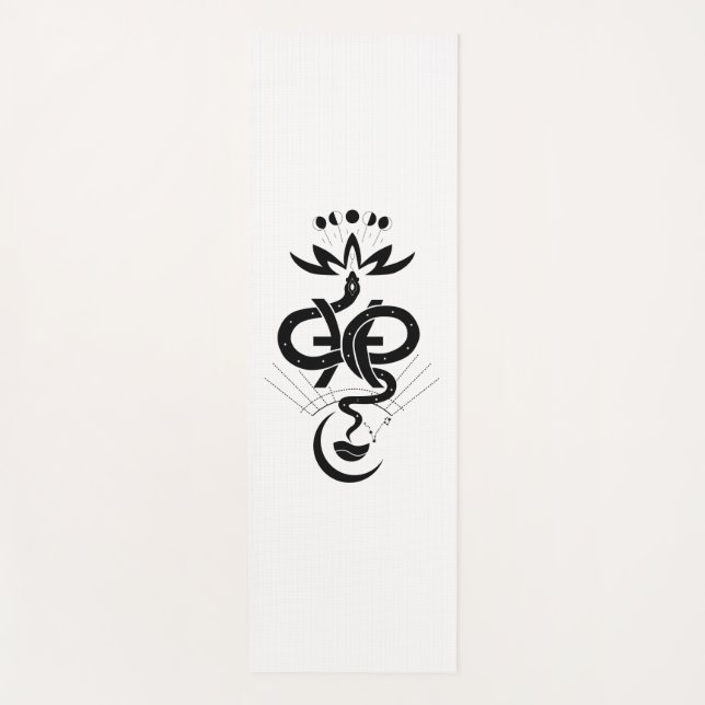 Original design for 2025 Snake printing, Pisces  Yoga Mat (Front)