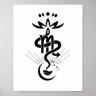 Original design for 2025 Snake printing, Scorpio Poster