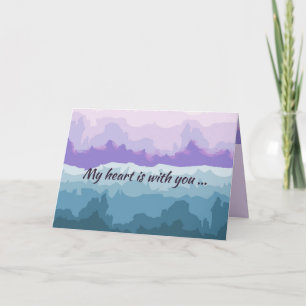 Original Digital Art on Sympathy Card