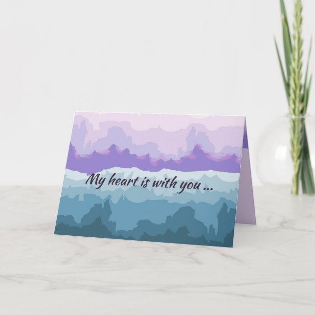 Original Digital Art on Sympathy Card (Front)