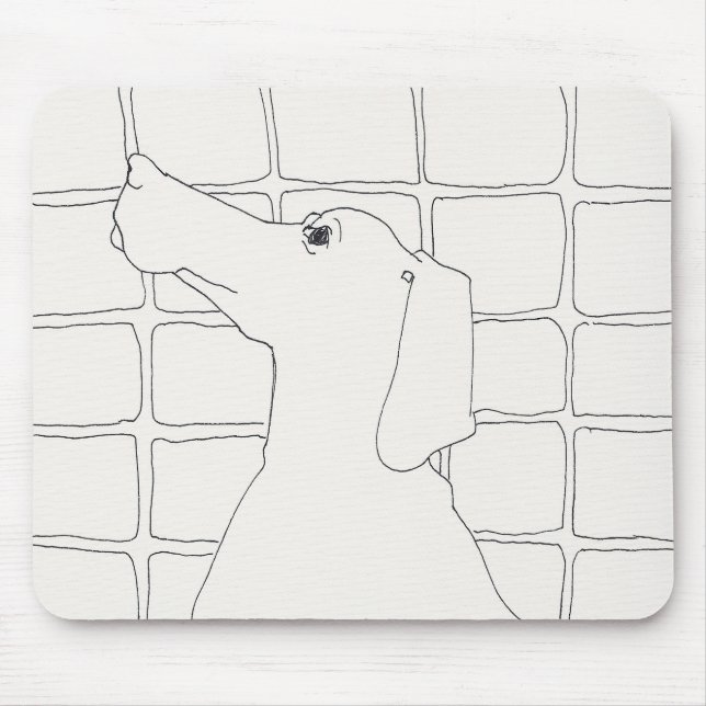 Original Dog Drawing Chinese Dog Year 2018 mouse P Mouse Pad (Front)