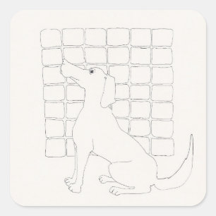 Original Dog Drawing Chinese Dog Year 2018 Sticker