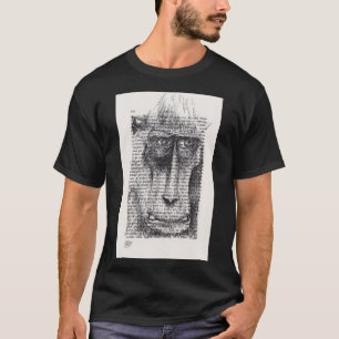 Original Drawing of Monkey Chinese Astrology T-Shirt