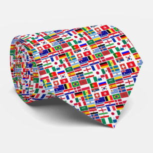 Original FOOTBALL SOCCER TEAM FLAGS 2018 pattern Tie
