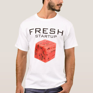 Original Fresh Sweet Red Watermelon Food Cube T-Shirt