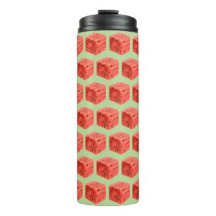Original Fresh Sweet Red Watermelon Food Cube Thermal Tumbler
