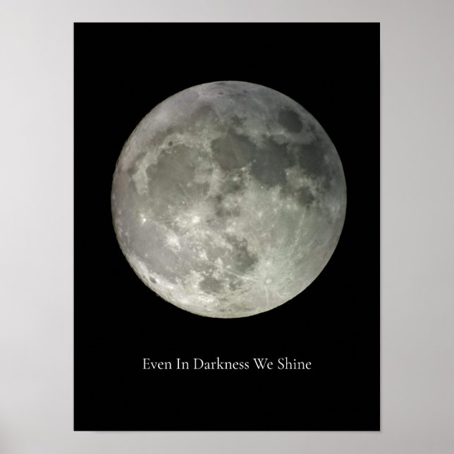 Original Full Moon Photography Matte Poster (Front)