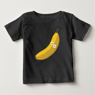 Original funny cartoon yellow banana with eyes baby T-Shirt