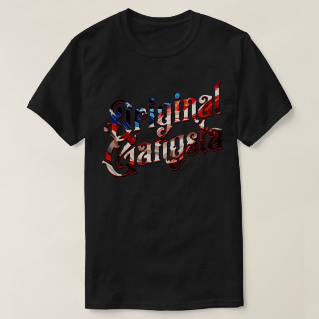 Original Gangsta Flag T-Shirt (Design Front)