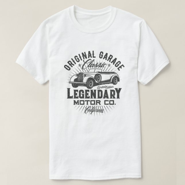 Original Garage Legendary Motor.Co T-Shirt (Design Front)