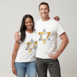 Original gold silver Star of David symbol T-Shirt<br><div class="desc">Original gold silver Star of David symbol</div>