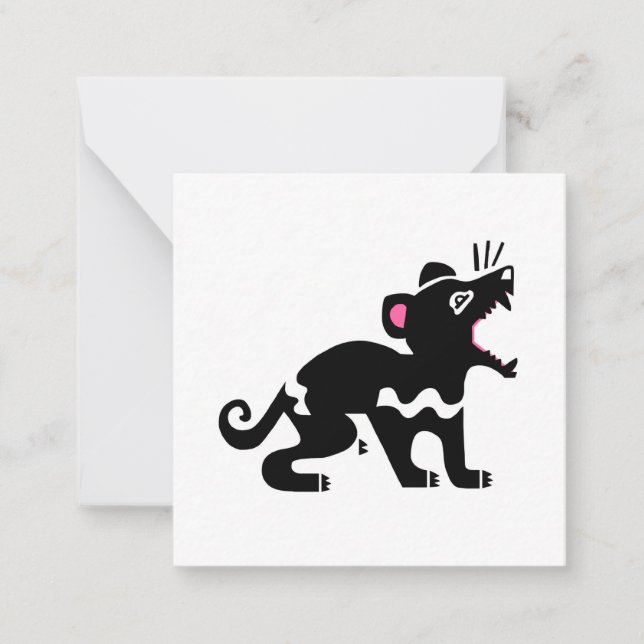 Original graphic - TASMANIAN DEVIL -Marsupial Card (Front)