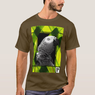 Original Grey Parrot Portrait T-Shirt
