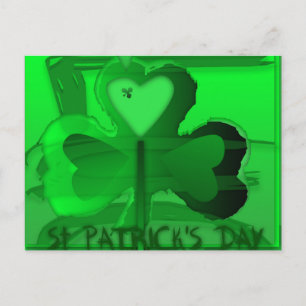 Original Happy St Patrick Horizontal Postcard
