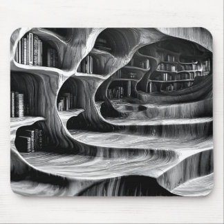 Original High Contrast Grayscale Relief Mouse Pad