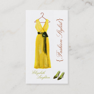 Original Illustration Fashion Styli Business Cards