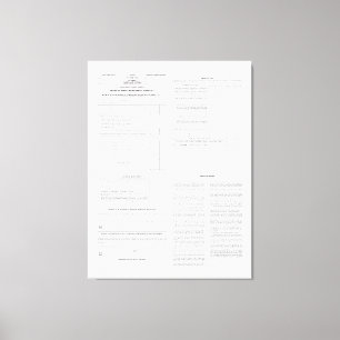 Original Income Tax Form 1040 from 1913 (4) Pages Canvas Print