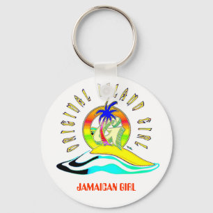 ORIGINAL ISLAND GIRLZ, JAMAICAN GIRL KEYCHAIN