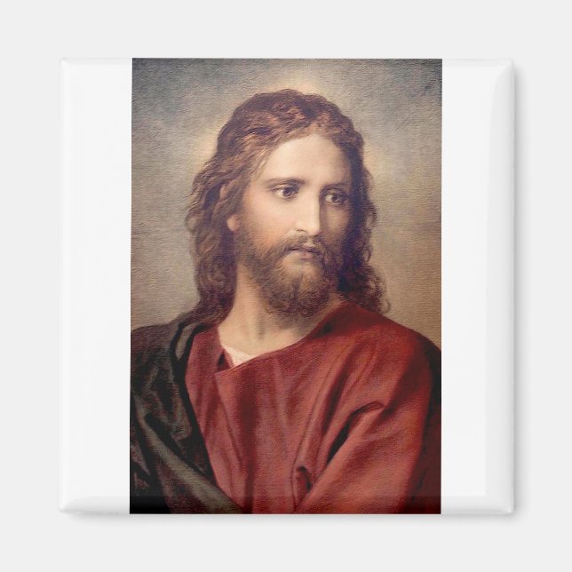 Original Jesus Portrait Magnet (Front)