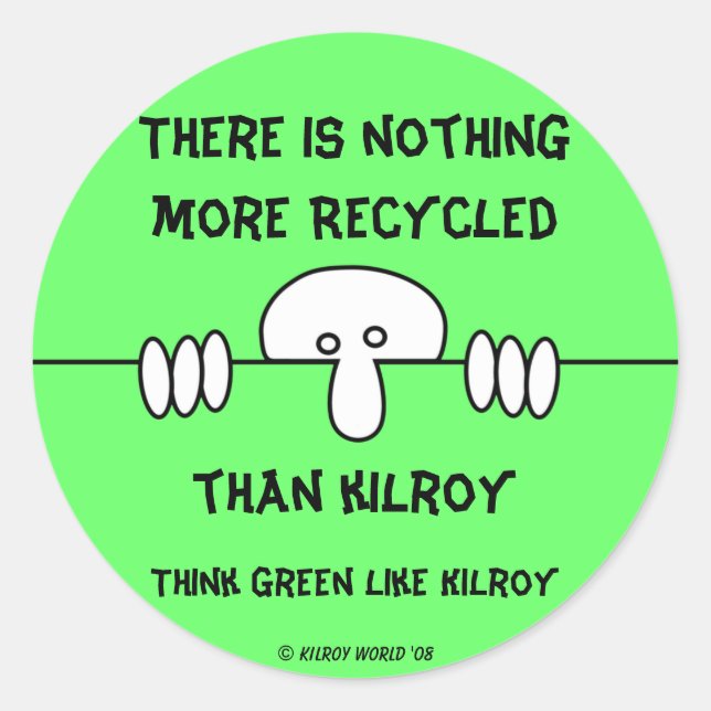Original Kilroy Green Sticker (Front)