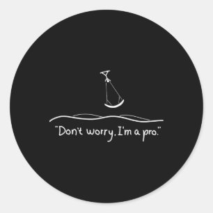 Original Kite Surfing Gift Classic Round Sticker