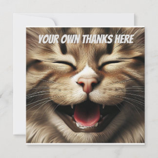 Original Kitten Carte de remerciements, AI Created