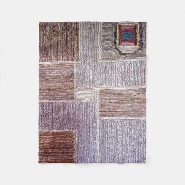 Original leather carpet craft fleece blanket (Front)