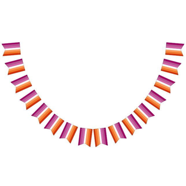 Original Lesbian Flag Assortment Garland (All)