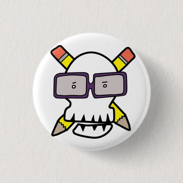 original logo tee 1 inch round button (Front)