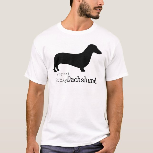 Original Lucky Dachshund T-Shirt (Front)
