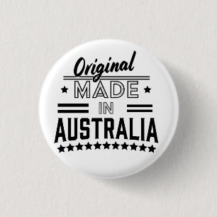 Original made in Australia 1 Inch Round Button
