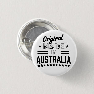 Original made in Australia 1 Inch Round Button