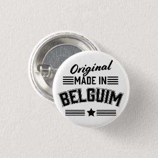 Original made in Belgium 1 Inch Round Button