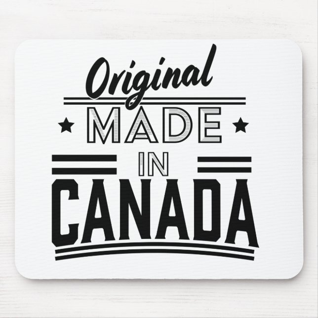Original Made in Canada logo Coaster Mouse Pad (Front)