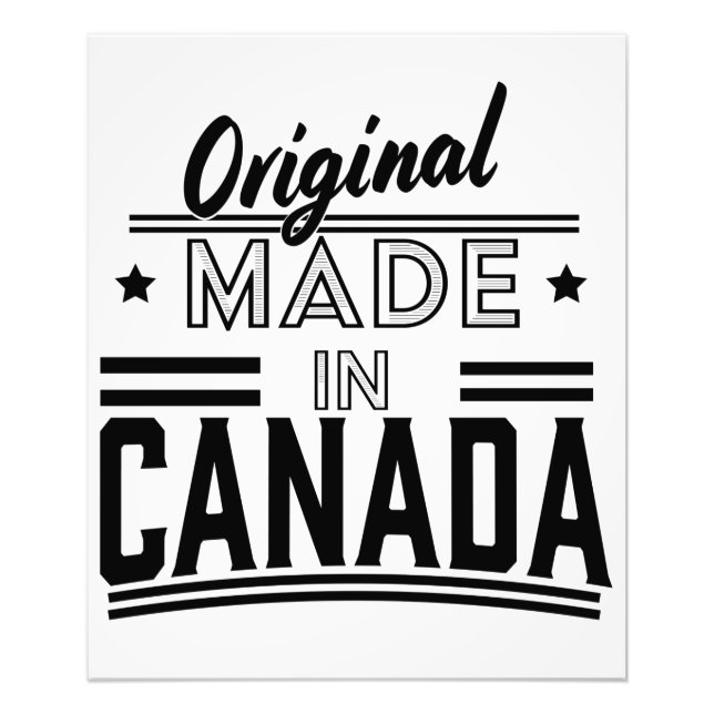 Original Made in Canada logo Photo Print (Front)