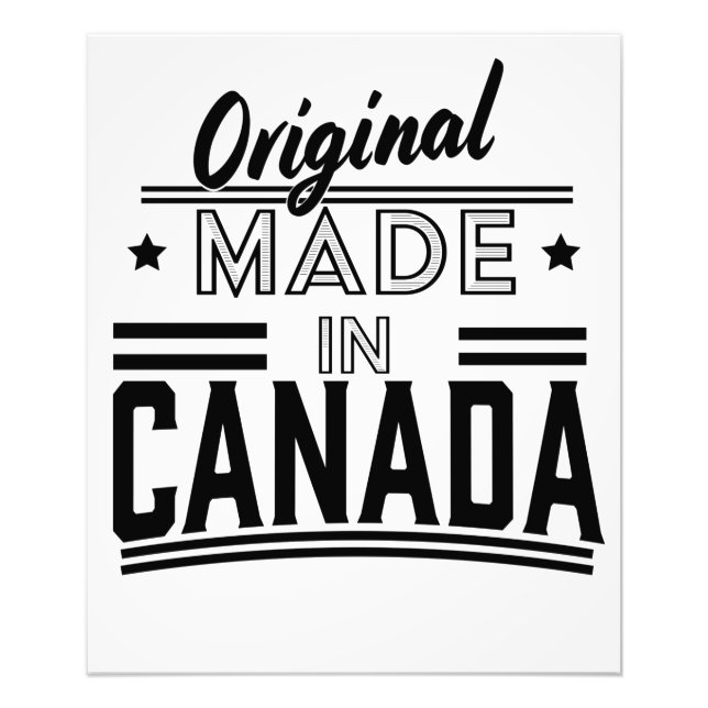 Original Made in Canada logo Photo Print (Front)