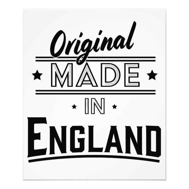 Original Made in England Photo Print (Front)