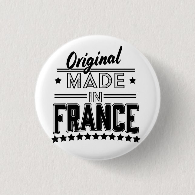 Original made in France logo 1 Inch Round Button (Front)