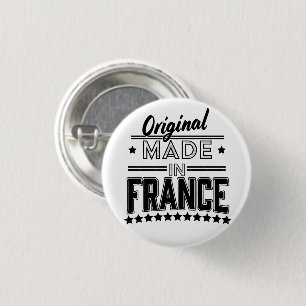 Original made in France logo 1 Inch Round Button