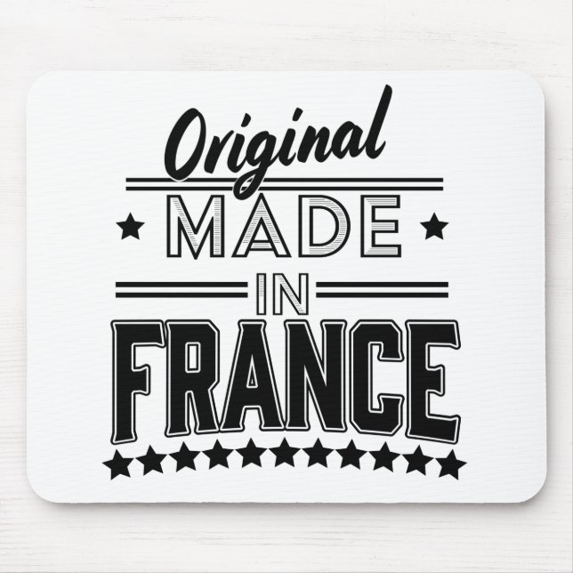 Original made in France logo Mouse Pad (Front)