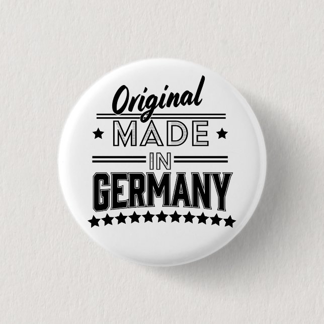 Original made in Germany 1 Inch Round Button (Front)
