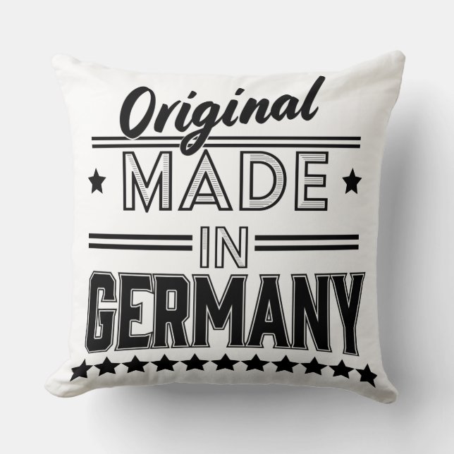 Original made in Germany Throw Pillow (Front)