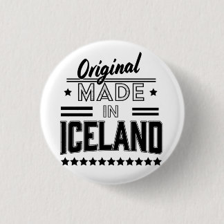 Original made in Iceland 1 Inch Round Button
