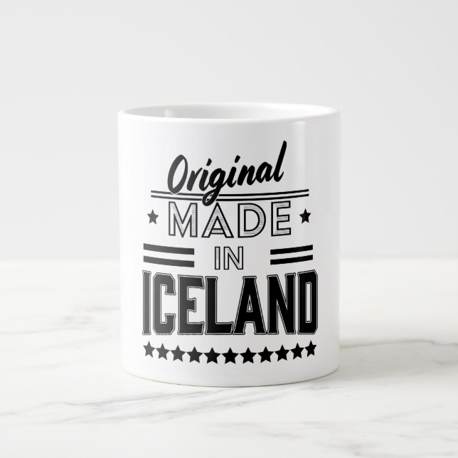 Original made in Iceland Large Coffee Mug (Front)