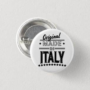 Original made in Italy logo 1 Inch Round Button
